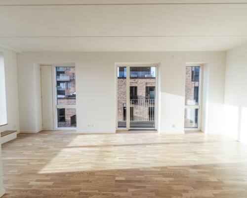Penthouse-bolig med stor tagterrasse