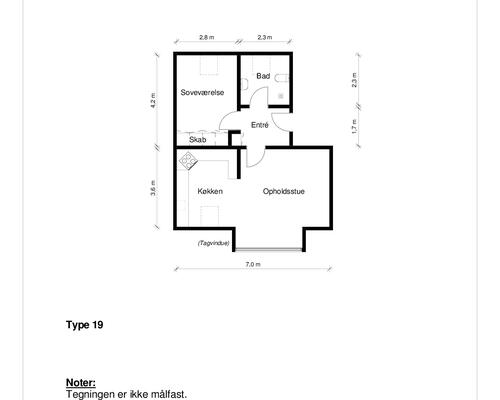 2 værelses lejlighed i Løgstør