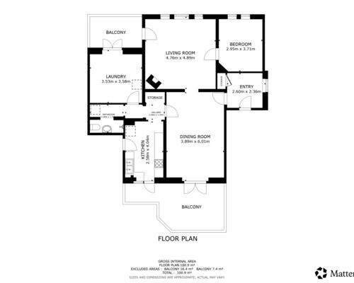 2 værelses lejlighed i Hellerup