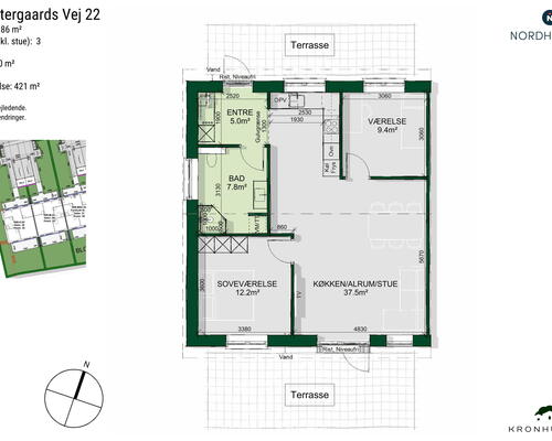 3 værelses hus i Kalundborg