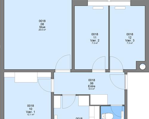 4 værelses lejlighed i Viborg