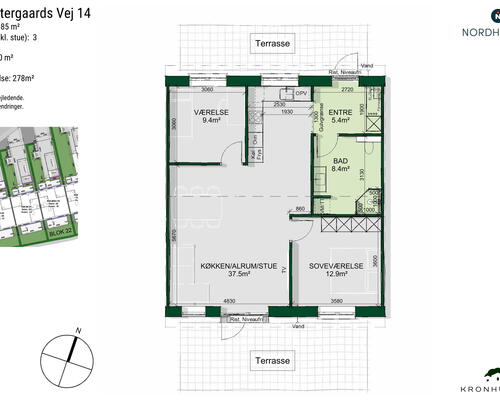 3 værelses hus i Kalundborg