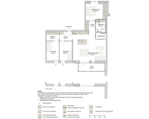 4 værelses lejlighed i Risskov