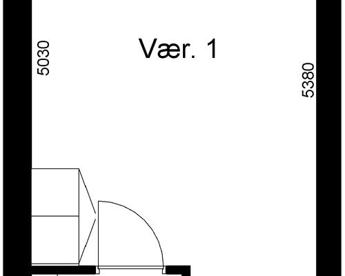 1 værelses lejlighed i Vejen