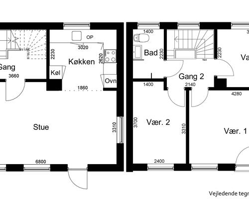 4 værelses hus i Gram