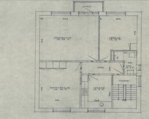 3-værelses lejlighed med altan i vestbyen