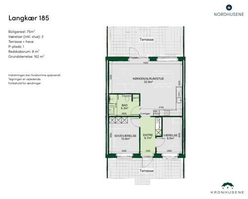 3 værelses hus i Rønde