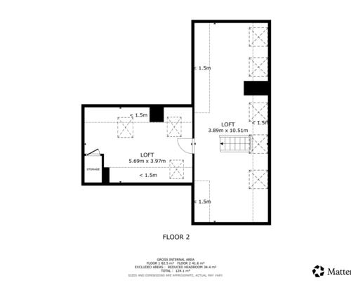 2 værelses lejlighed i Hellerup