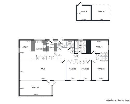 4 værelses hus i Kalundborg