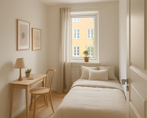 1 værelses lejlighed i København K