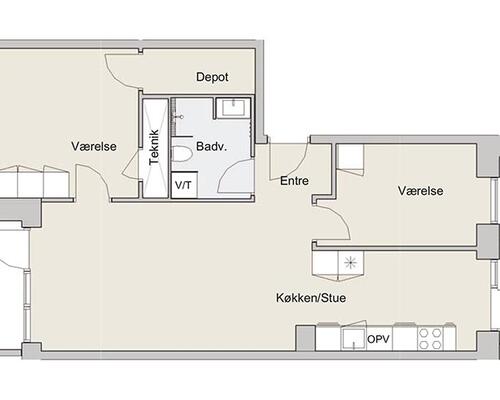 3 værelses lejlighed i Kirkebjerg Parken
