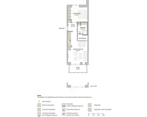 2 værelses lejlighed i Risskov