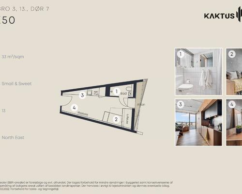 1 værelses lejlighed i København V