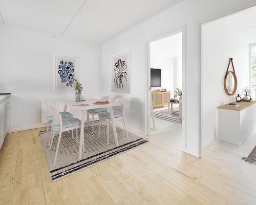 Delevenlig 3-værelses med stor altan og tæt på Aarhus C