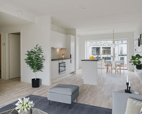 Egedal Stationsby - 3 vær. lejebolig med stor privat terrasse