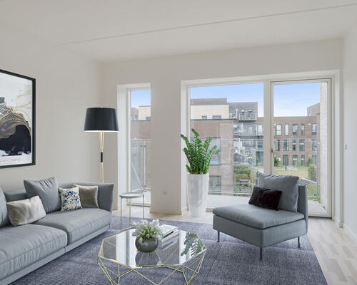 Egedal Stationsby - 3 vær. lejebolig med stor privat terrasse
