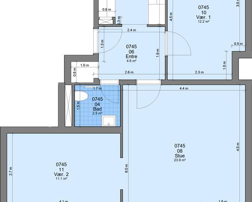 3 værelses lejlighed i Randers