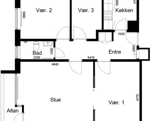 4 værelses lejlighed i Aabenraa