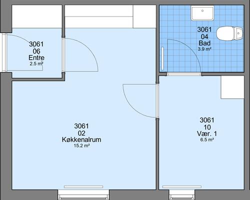 2 værelses lejlighed i Sæby