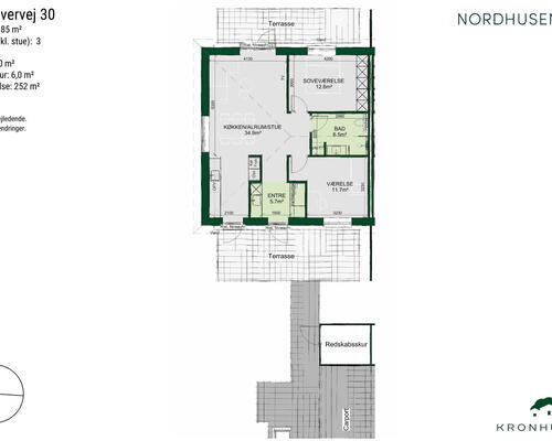 3 værelses hus i Stenlille