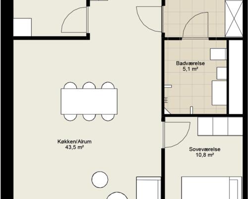 3 værelses hus i Kolding