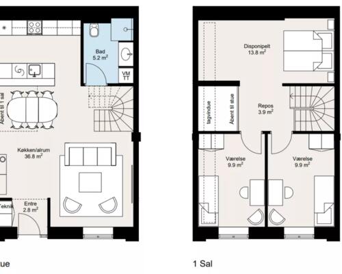 4 værelses hus i Horsens