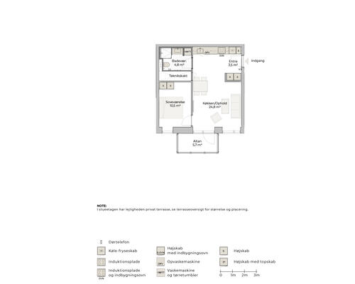 2 værelses lejlighed i Risskov