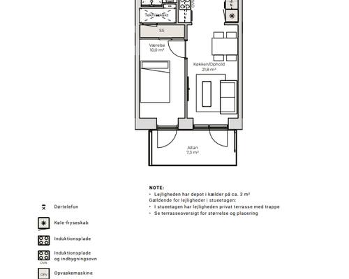 2 værelses lejlighed i Nørresundby
