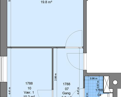 2 værelses lejlighed i Randers NØ