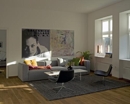 Fantastisk lejlighed i flotteste materialer.