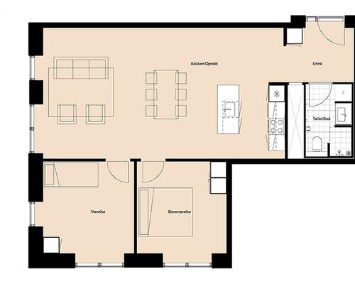 3 værelses lejlighed i Odense V