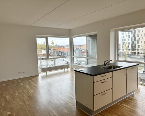 Dejlig lys 3 vær. lejlighed i nyere ejendom