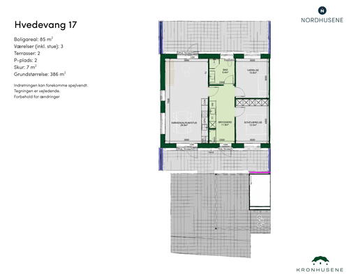 85 m2 værelse i Lunderskov