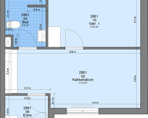 2 værelses lejlighed i Randers
