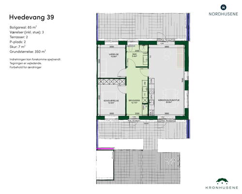85 m2 værelse i Lunderskov