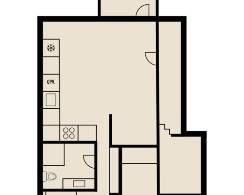 2 værelses lejlighed i Hjørring