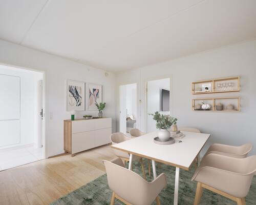 Eftertragtet 3-værelses i Viby med stor terrasse