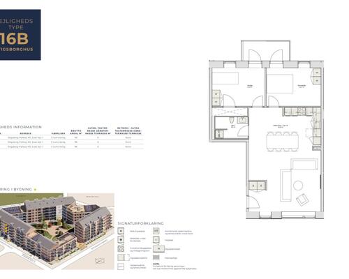 Unik 3-værelses lejlighed med fjordudsigt og stor altan