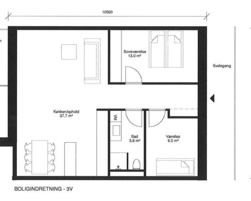 Dejlig 3-værelses i Taastrup!