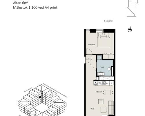 2 værelses lejlighed i Albertslund