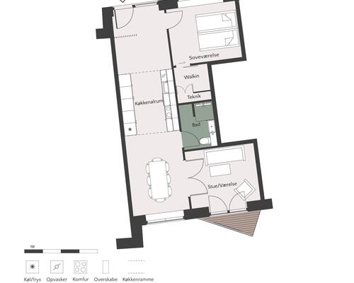 3 værelses lejlighed i Højbjerg