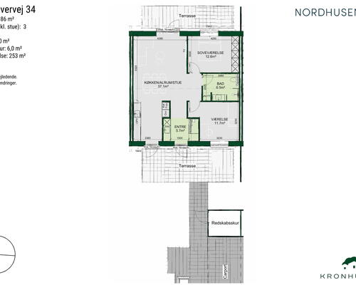 3 værelses hus i Stenlille