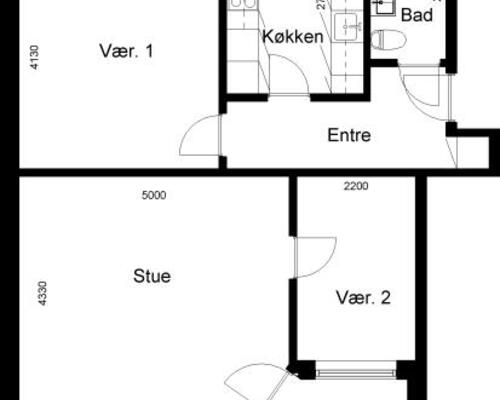 3 værelses lejlighed i Roslev