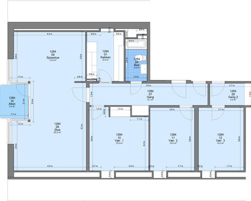 4 værelses lejlighed i Randers NØ