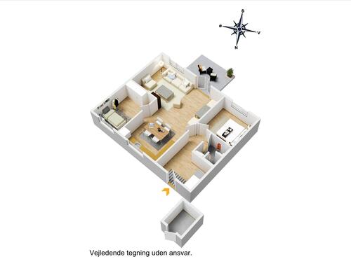 4 værelses hus i Græsted