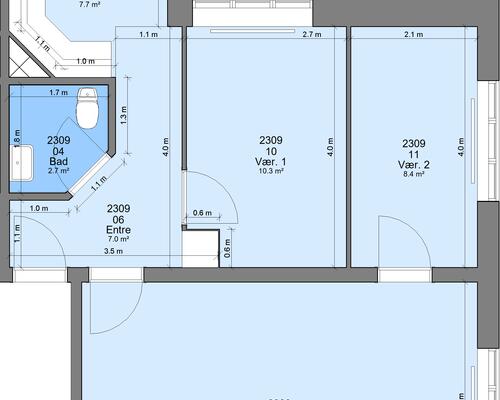3 værelses lejlighed i Randers NV