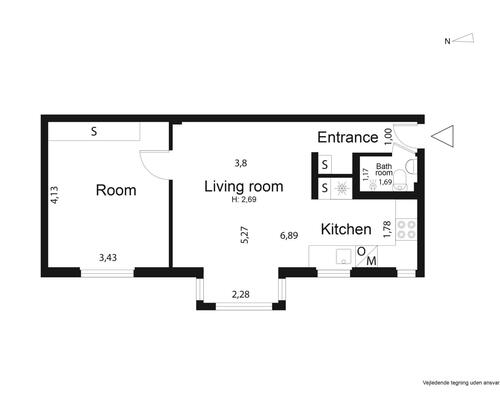 Nyrenoveret lejlighed | Charlottenlund