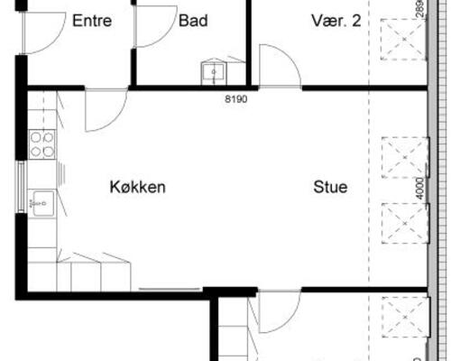 3 værelses lejlighed i Skive