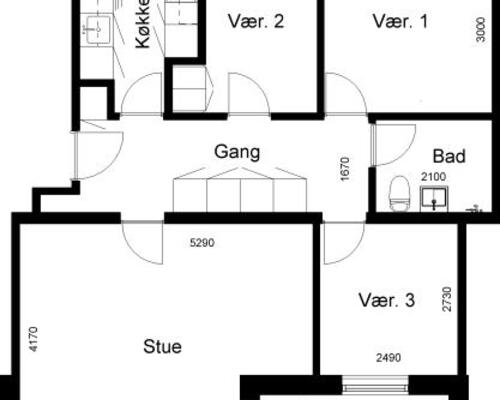 4 værelses lejlighed i Skive