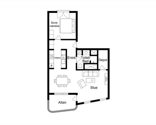 2 værelses lejlighed i København Ø